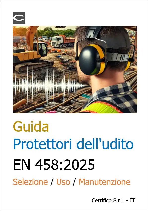 Protettori dell'udito EN 458:2025 Selezione / Uso / Manutenzione Protettori dell'udito EN 458:2025 Selezione / Uso / Manutenzione